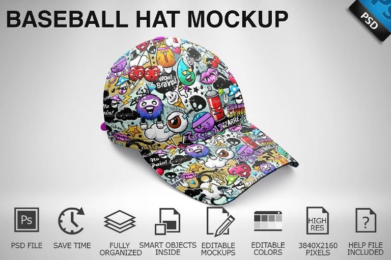 Download Texty Cafe On Twitter Baseball Hat Mockup 06 Https T Co 01qbvqjwcd Via Textycafe PSD Mockup Templates