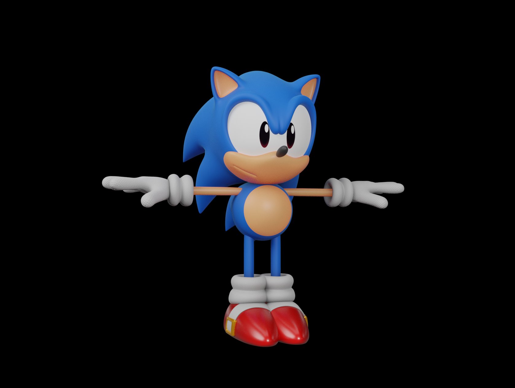 Classic Sonic 3D model 