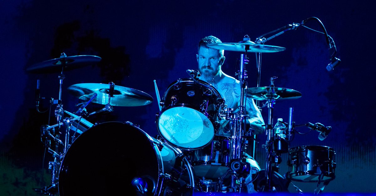 Andy Hurley of @falloutboy in @HersheyPA tonight.   @HersheyConcerts @InsideHershey #falloutboy #Hersheyparkstadium #music