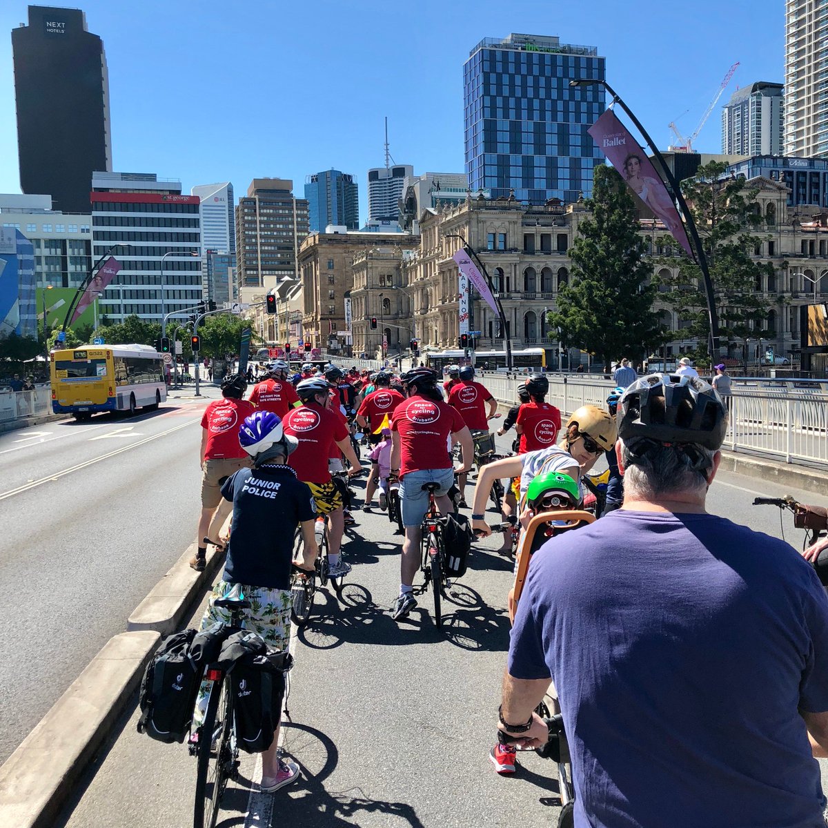 Taezar's tweet image. Just a few pics from this year's #thebigpush for a #minimumgrid in the @brisbanecityqld Even with the police escort on a Sunday some parts were hugely intimidating.