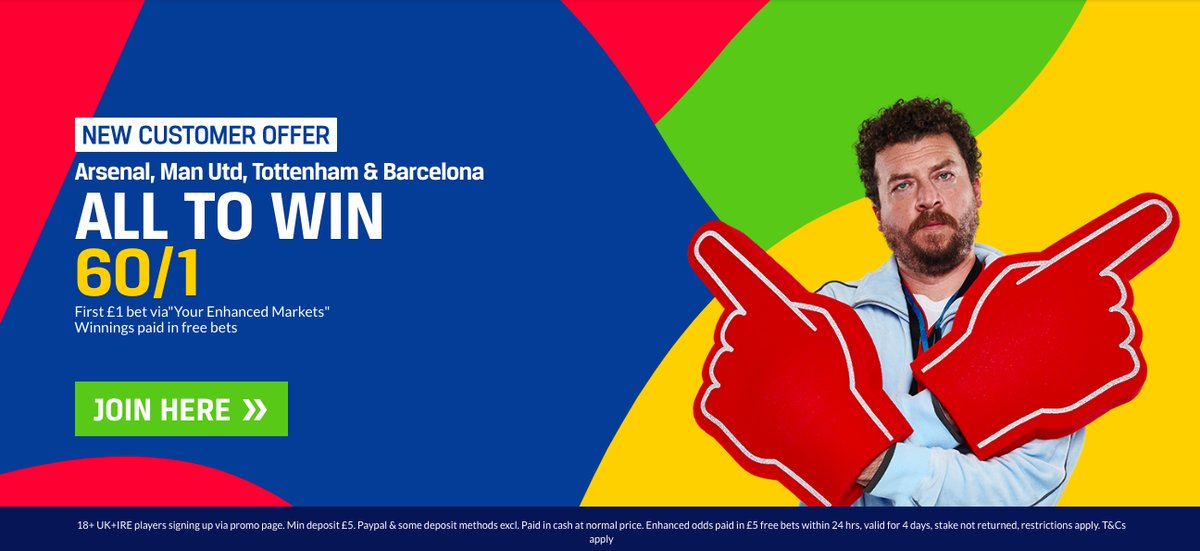 60/1 SUNDAY BOOSTED ACCA

Arsenal to beat Cardiff
United to beat Burnley
Spurs to beat Watford
Barcelona to beat Huesca

Get 60/1 when new to Coral here >>> bit.ly/CoralAcca60

New Customer Offer T&amp;Cs apply 🔞 begambleaware