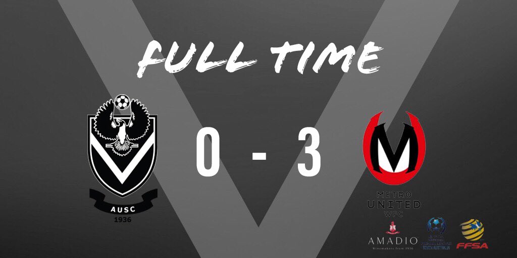 Adelaide Uni Soccer Club On Twitter Full Time Not The Result We Had Hoped For Congratulations To Metrounitedwfc