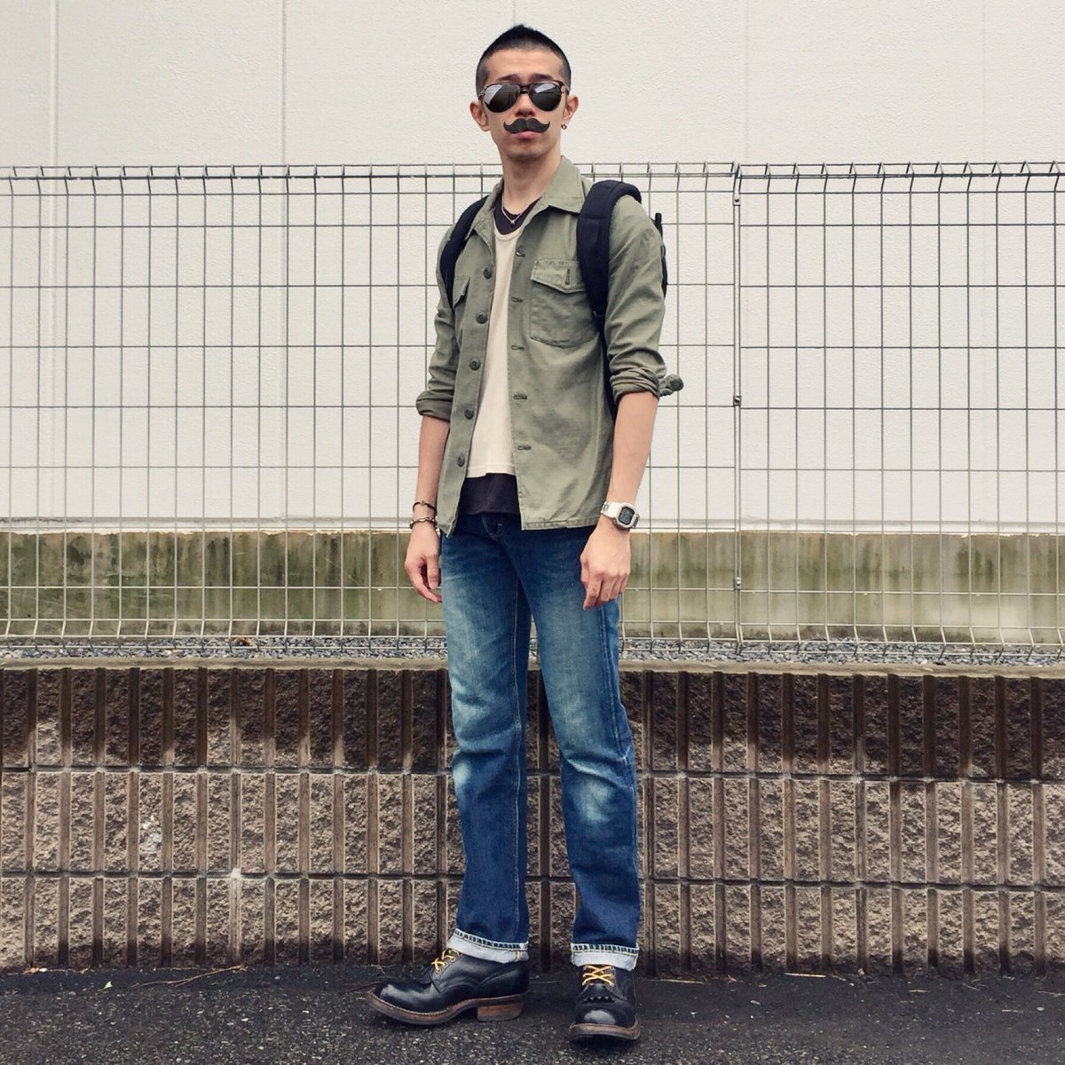 ホワイツ #スモークジャンパー デニムは #リアルマッコイズ ✖️ #lee