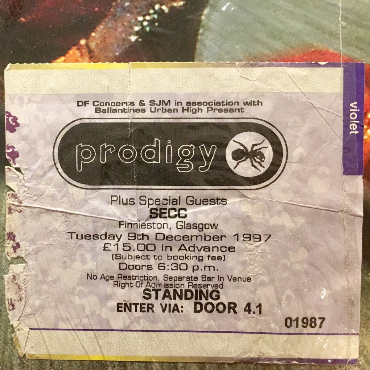 Prodigy live 1997 - £15 Prodigy live 2018 - £51.10