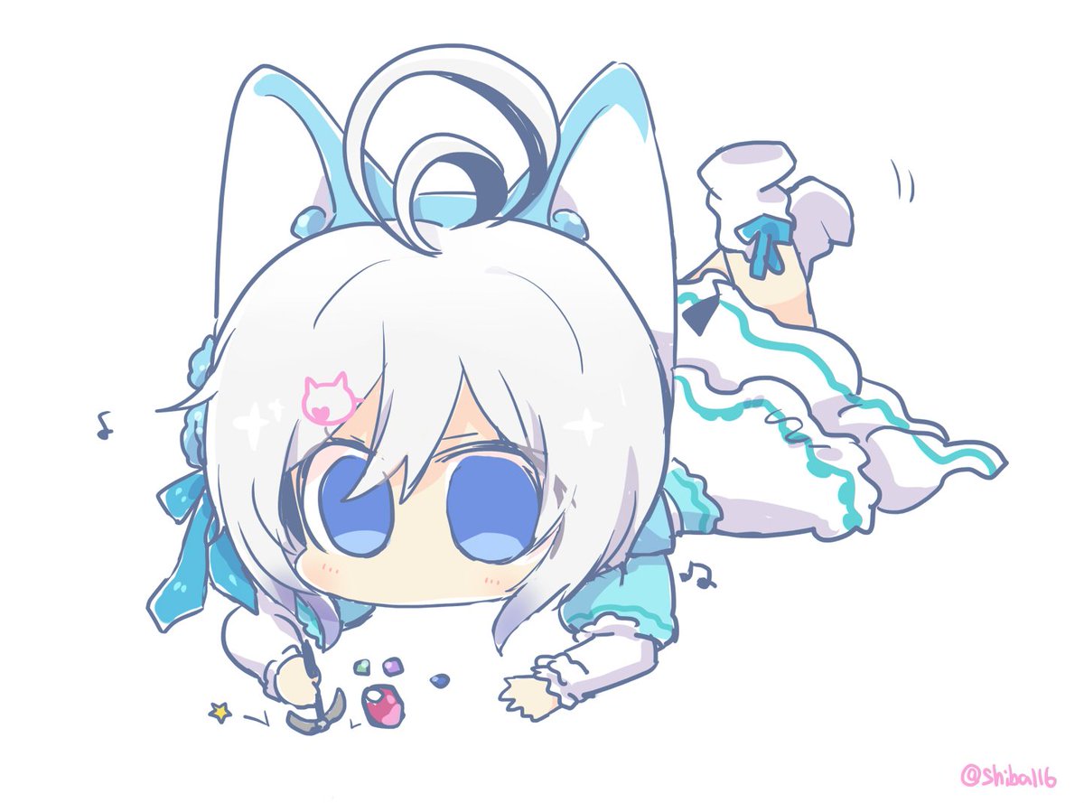 電脳少女YouTuberシロ 「シロちゃんの破裂音かわいいんじゃあ～
#電脳少女シロ  #SiroArt 」|しばうおおぉおお🌌のイラスト
