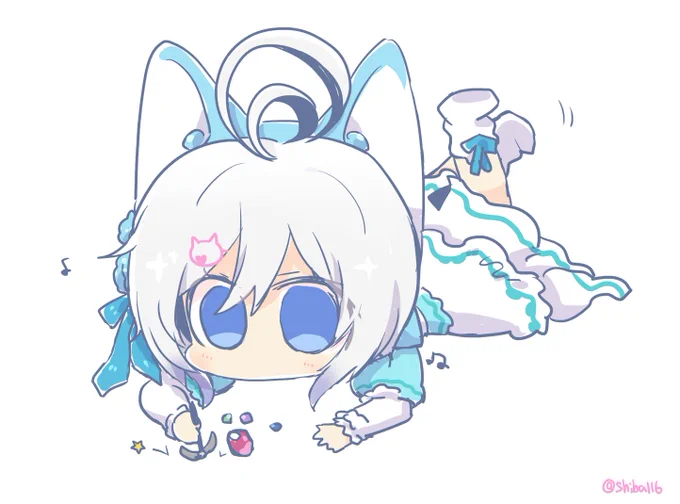 シロちゃんの破裂音かわいいんじゃあ～
#電脳少女シロ  #SiroArt 
