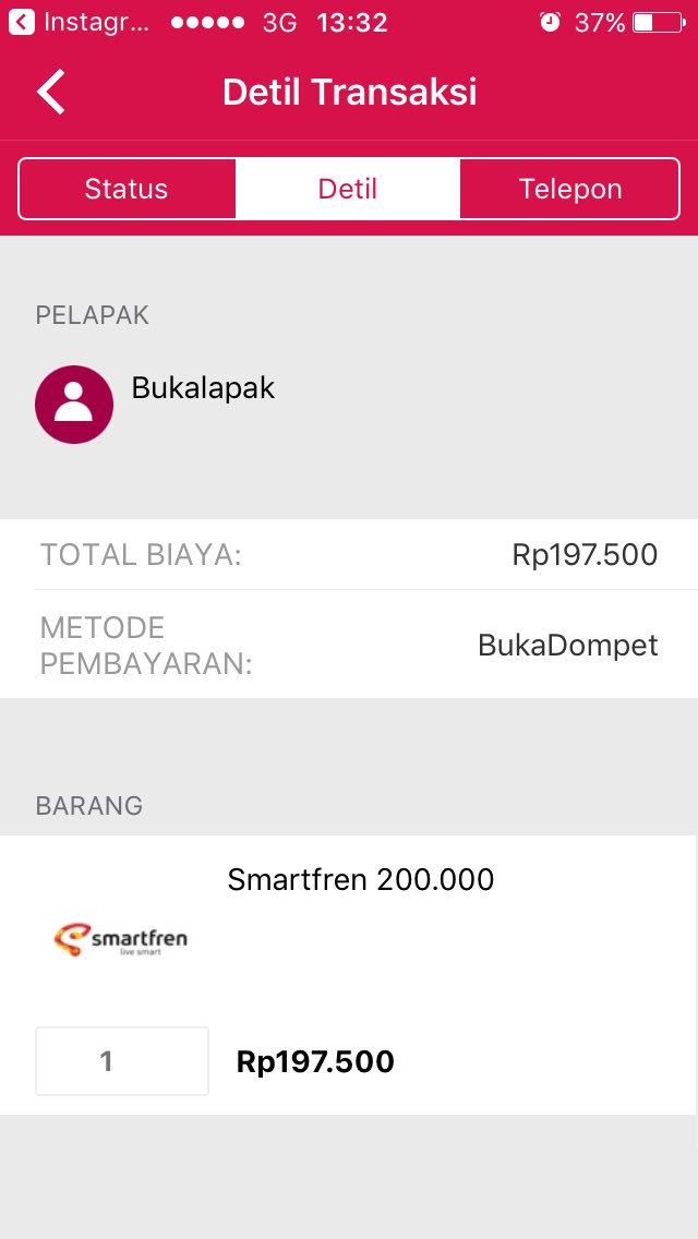 gham_brips's tweet photo. @BukaBantuan kenapa sistem bukalapak mudah di bobol seperti ini?. Dompet saya bisa dibobol dan hilang dngn mudah.saya tdk merasa melakukan transaksi ini https://t.co/Jfrl2AL3HU