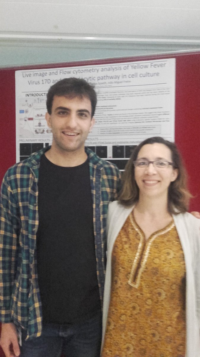 jogio95's tweet photo. Martin presenting his poster at the @AmgenScholars farewell @institutpasteur under Joao's supervision! My proud mentor moment #PmM of the week! Martin saying he will hang out his poster in his room...my #PmM in absolute! Good luck in Cambridge! ๐ #FlavImmunity #toomanyfarewells https://t.co/tCVDRfFLis