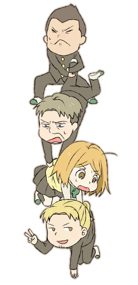 #可愛く描けたリヴァイ班を見せるしこれを見た人も見せる 