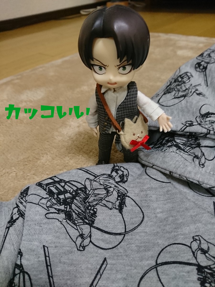 今日一枚だけ兵長のパーカーが入荷してて即買いo(^o^)o
発売初日に完売したから、よかったですねって。嬉しいー😆