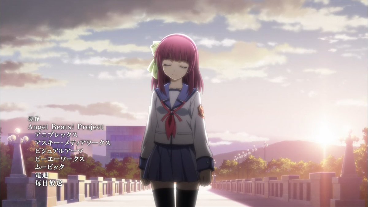 アニメのフォント Angel Beats Edクレジット マティス B T Co Icqb926yr8 Angelbeats マティス