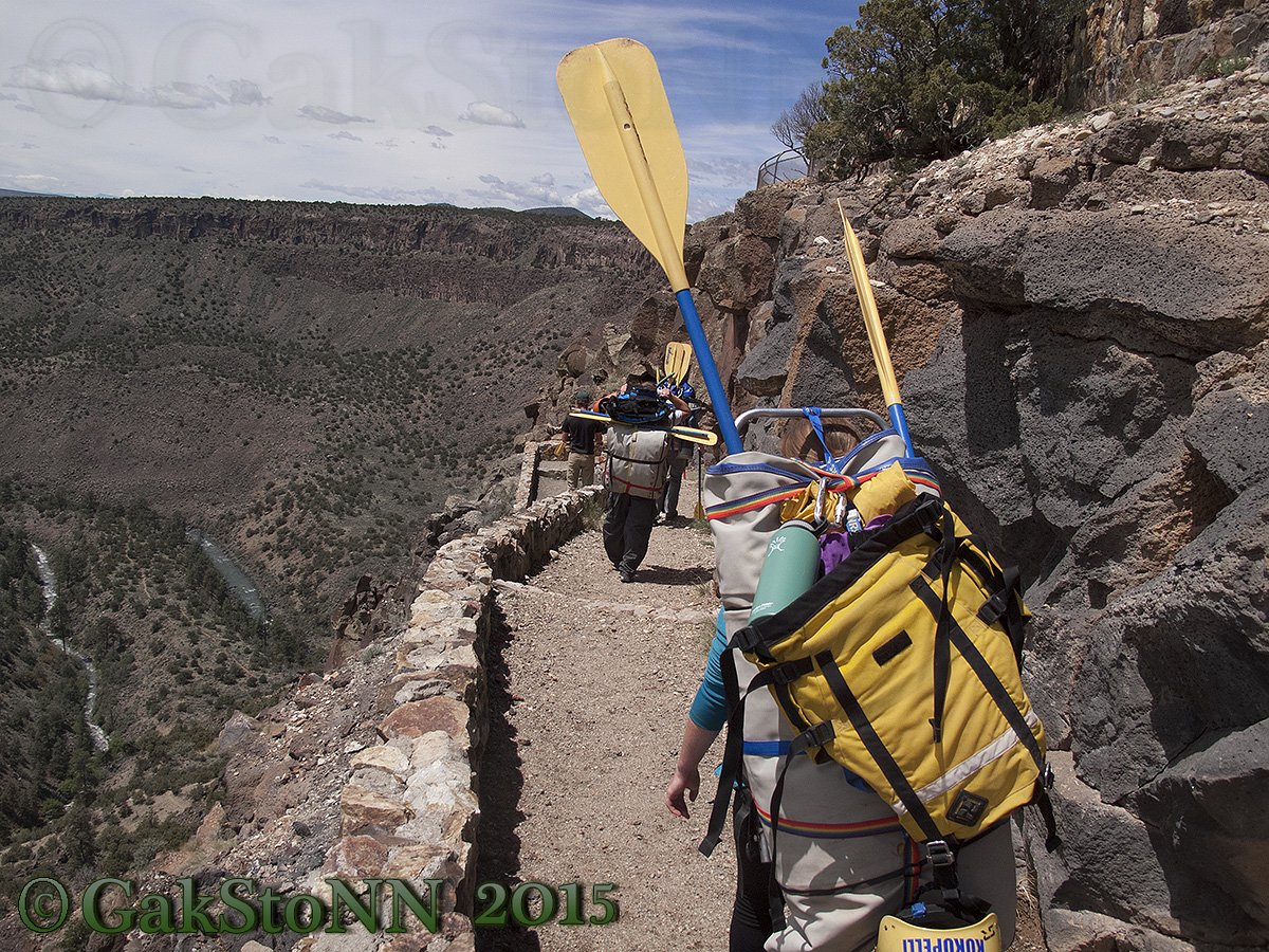 "Kayakers", by Gak Stonn. Summer fun in the Rio Grande del Norte National Monument. #kayaking #hiking #riograndedelnorte #summertime #summerfun #river #taos #newmexico