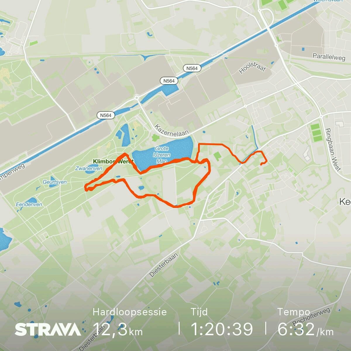Bekijk mijn hardloopsessie op Strava: strava.com/activities/181…