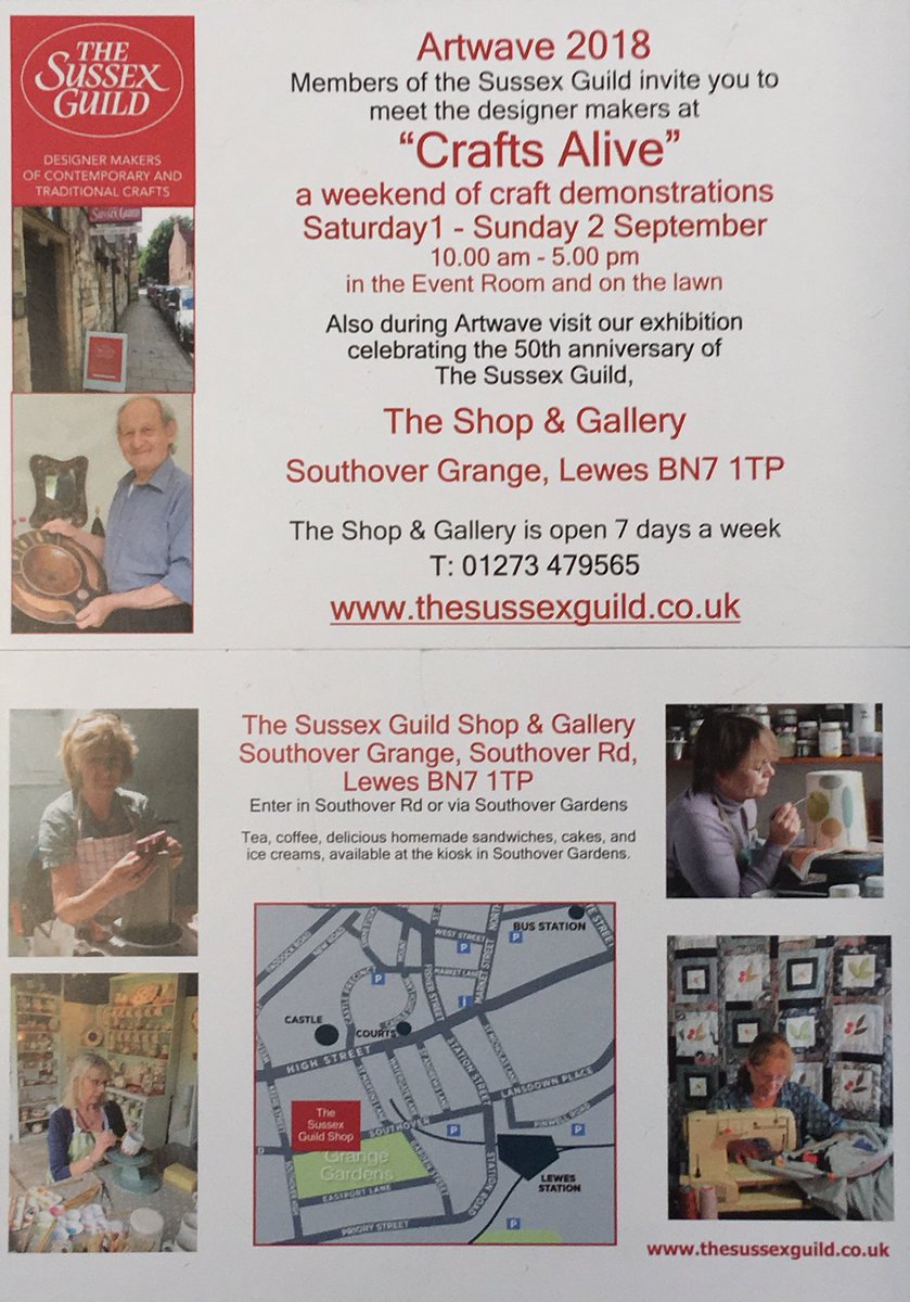 The Sussex Guild (@thesussexguild) on Twitter photo Demonstrating today at #venue137 as part of <a href="/ArtwaveFestival/">Artwave Festival</a> #LaraSparks and #TriciaNeve #textiles as well as our
50th anniversary exhibition #whatsonlewes Demonstrating today at #venue137 as part of <a href="/ArtwaveFestival/">Artwave Festival</a> #LaraSparks and #TriciaNeve #textiles as well as our
50th anniversary exhibition #whatsonlewes