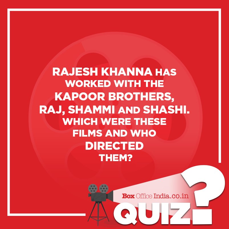 Answer 4. #Naukri by #HrishikeshMukherji, #Andaz by #RameshSippy, #PremKahani by #RajKhosla