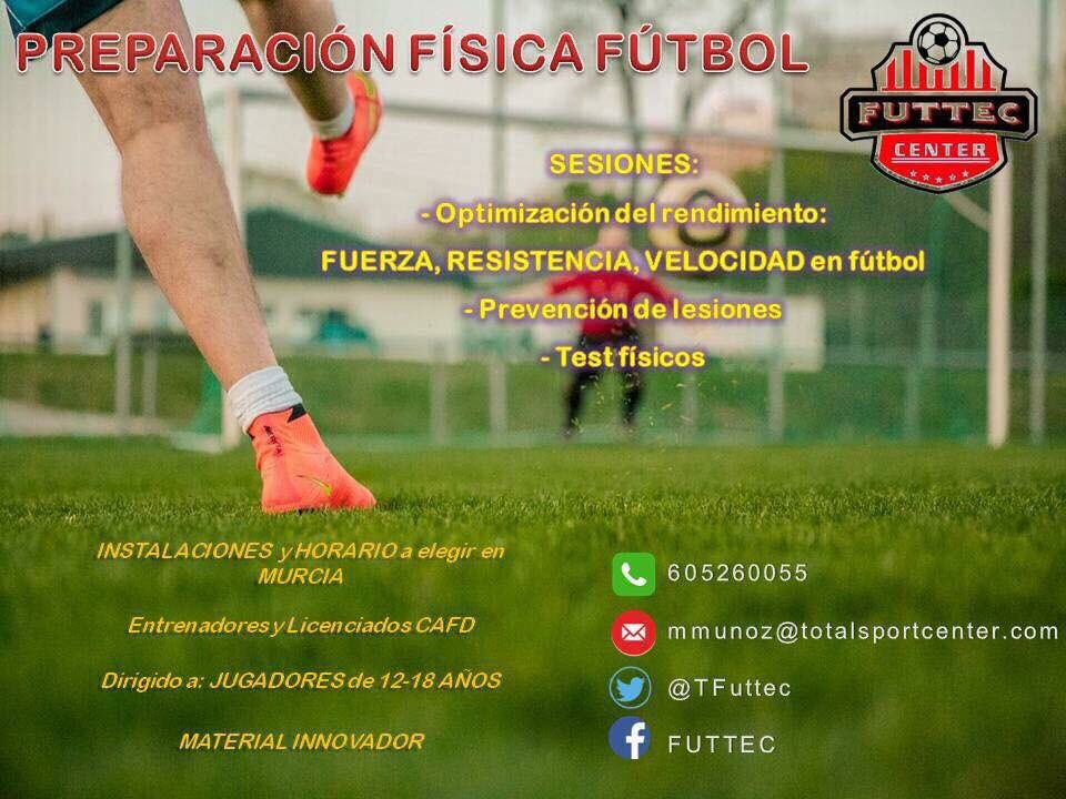 💢COMENZAMOS <a href="/TFuttec/">Tecnificación FUTTEC</a> <a href="/TOTALSPORTCENT/">TOTAL SPORT CENTER</a> ⚽️

🛑🛑GRATIS🛑🛑PRIMERA SESION DE PRUEBA 🔵⚽️

🔹El lunes 17 de septiembre 2018 comenzaran los entrenos en Espinardo
🔶Horarios:

💢Lunes 17:30 y 19:00h
💢Martes 17:30 h

🔴ANIMATEEE!!☎️605260055
<a href="/manolomt13/">Manolo Muñoz Tornero</a> 

facebook.com/89593840715684…