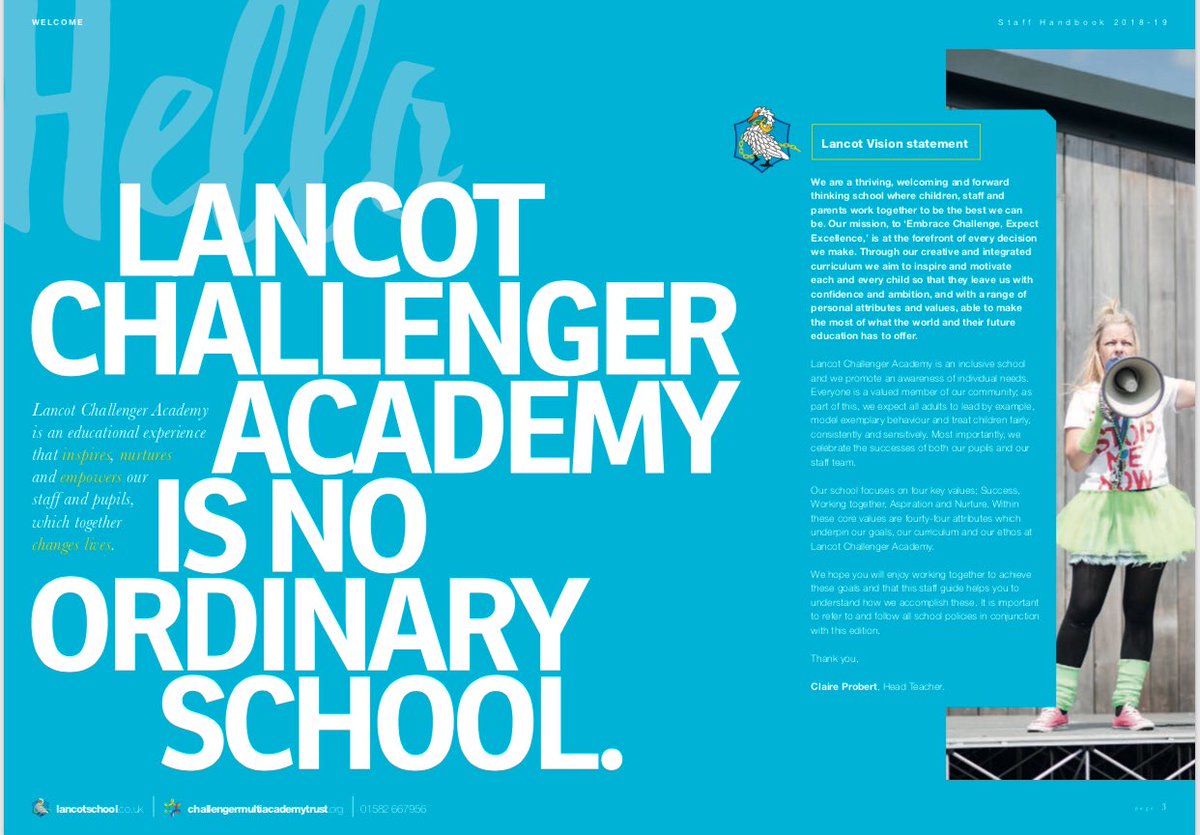 ChallengerMAT's tweet photo. All ready for the new academic year? We are at CMAT! @Lancot_Academy staff handbook tells you all you need to know about what we do #cmatfirst #cmatway https://t.co/vsQS83CcBZ
