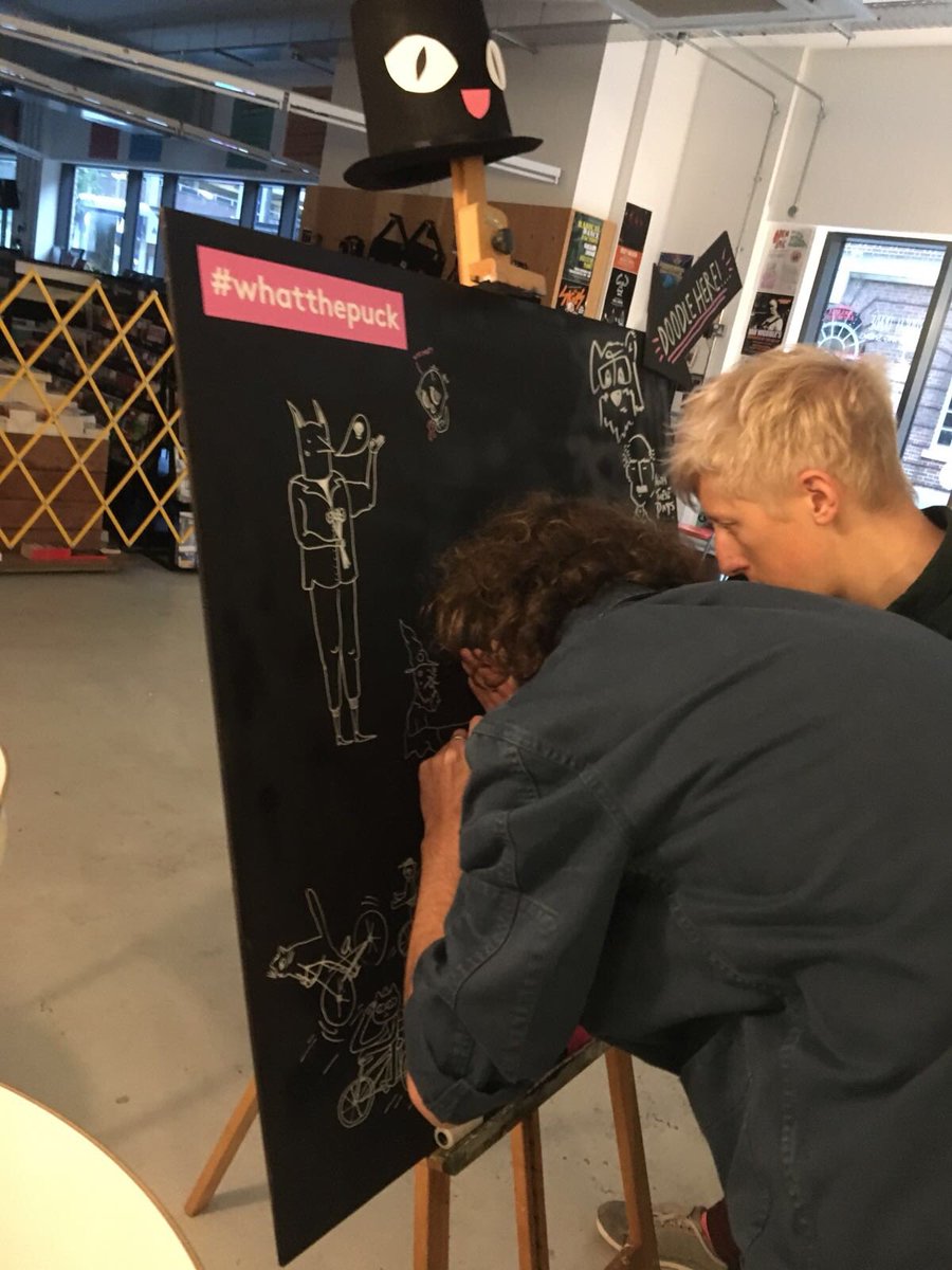 WHAT THE PUCK! —
Bristol drink &amp; draw night was 🔥

Thanks for having us @roughtradebristol we had a blast and thank you Bristol people for being so much fun, we will be back again! #puckcollective #roughtradebristol #bristol #drawing