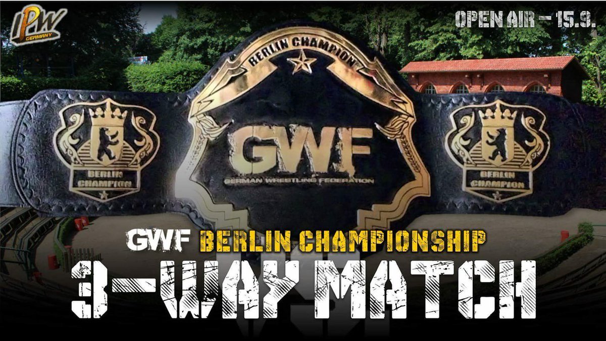 KingOfCouture's tweet photo. 15th September #CemKaplan vs #TobyBlunt vs #BradOBrien for the #GWFBerlinChampionship that belt is coming back with me 😎👑🏴 #KingOfCouture #King #Fashion #Model #Wrestler #Wrestling #Champion #GWFBerlin #IPWGermany @independent_pro_wrestling https://t.co/zsv8Ep4oMl