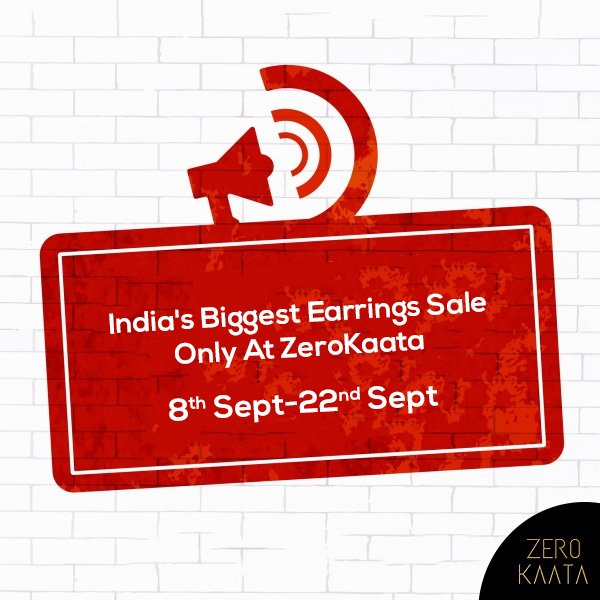 zerokaata's tweet photo. India's Biggest Earrings Sale only on ZeroKaata
.
Sale Starts From 8th of September
.
.
#jewellery #jewelry #jewelrysale #jewellrydesign #earringsale #earringshop https://t.co/wtnZj646qD