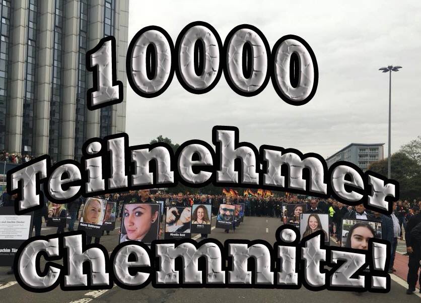 WfDDeutschland's tweet photo. Dankeschön an alle Teilnehmer die in #Chemnitz ein friedliches Zeichen gesetzt haben 👍🏻👍🏻👍🏻 Wir sehen uns zur 4. Demonstration 😉 #c0109 #c0809 #c1009 https://t.co/OVVRECSzQQ