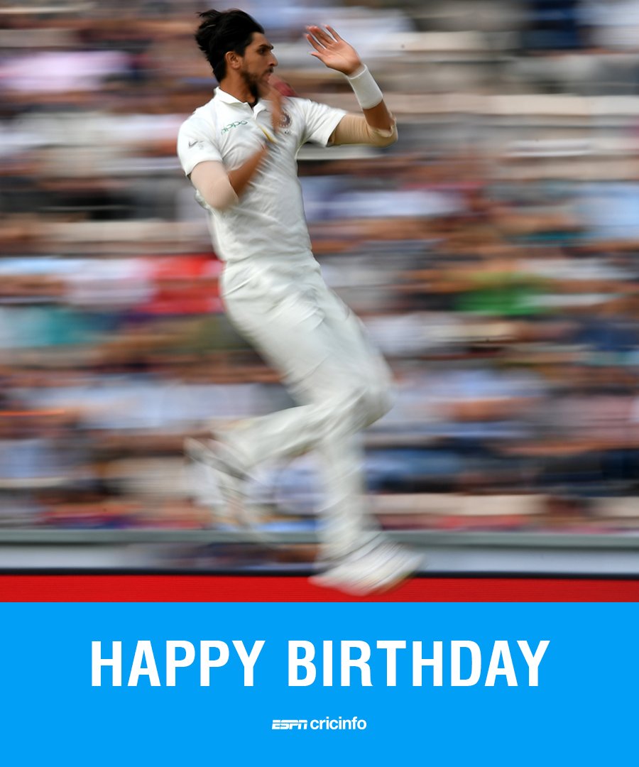  A happy 30th birthday to Ishant Sharma! 

 