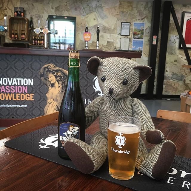 TweedleberryUK's tweet photo. On his way down south #TweedyTed couldn’t miss the opportunity to call into the delicious @thornbridge  brewery!! Innovation*Knowledge*Passion https://t.co/WDGifonNHf