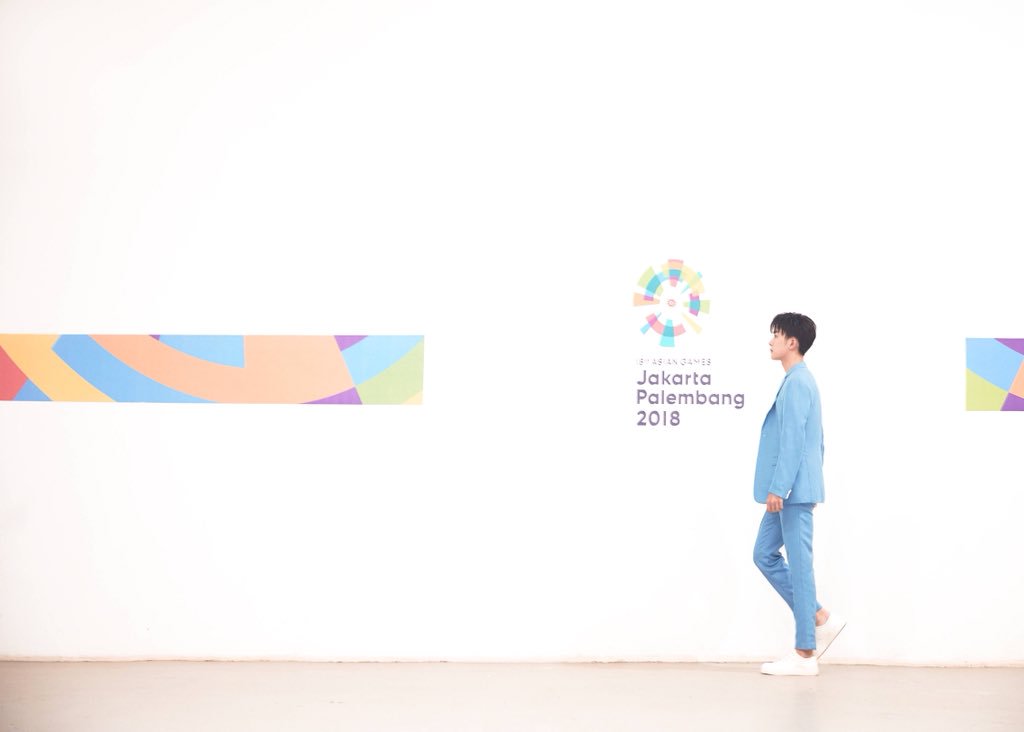 YeeFanclub's tweet photo. Welcome our boy to South East Asia, to be part of this important event!!! #ClosingCeremonyAsianGames2018 #JacksonYee https://t.co/0FQaemgnYC
