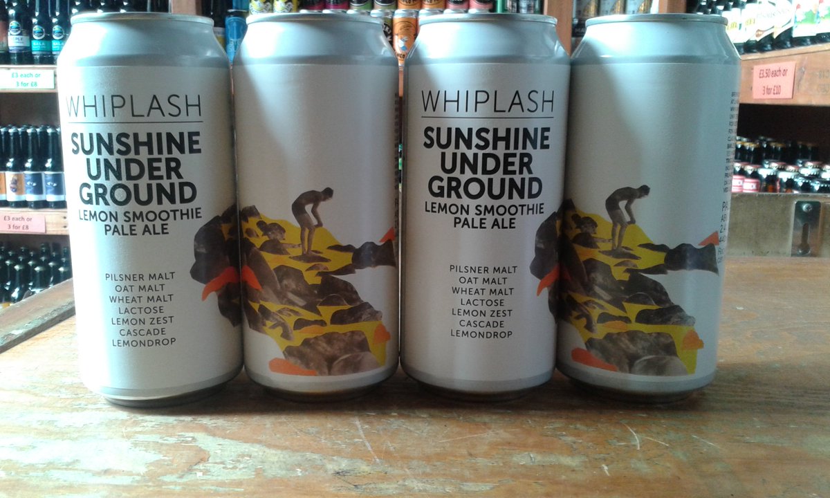 Fancy a lemon smoothie pale ale? Well, look no further... we have <a href="/whiplashbeer/">Whiplash Beer</a> Sunshine Under Ground, which weirdly enough is a lemon smoothie pale ale. Good eh?!