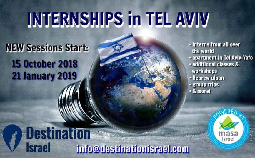Something’s missing in your life - we call it Tel Aviv! Come spend the new year with us! #internships #telaviv #israel <a href="/MasaIsrael/">Masa Israel Journey</a> <a href="/ukmasa/">Masa Israel UK</a> <a href="/MassaFrance/">MassaFrance</a> <a href="/masabrasil/">Masa Brasil</a> <a href="/masaisraelbr/">Masa Israel</a> #destinationisrael