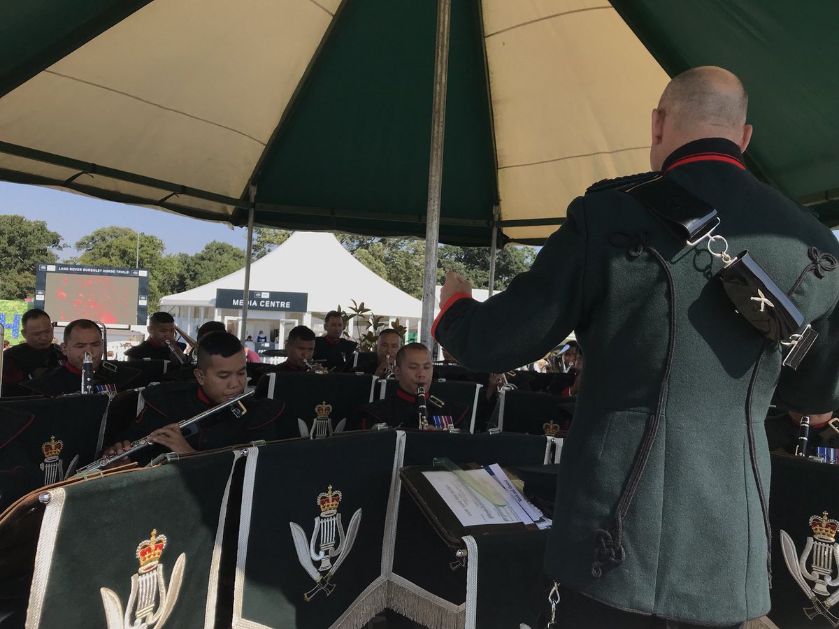 gwtorg's tweet photo. The Gurkha Band were phenomenal in the band stand earlier today. 

They’ll be back playing in the main arena at 2pm this afternoon. 

@LRBHT_Official #LRBHT #LRBHT2018 🐴 https://t.co/rhDsLo5q9A