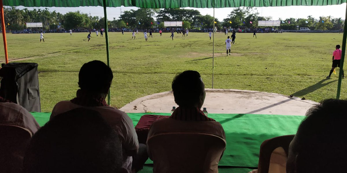 TuliramRonghang's tweet photo. I am happy to encourage #sports by attending the 1st #Langpher MAC #Football championship at #Bokolia Playground with the Hon'ble HAD Minister Sum Ronghang, EMs, and MACs. https://t.co/lLw1R4aAD9