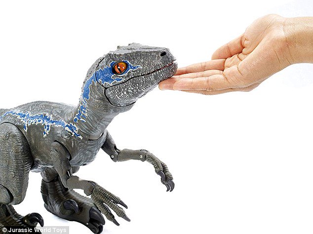roboraptor blue robot dinosaur