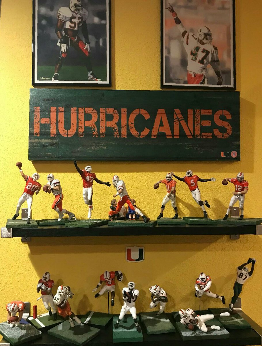 TheU305FinsGuru's tweet image. You know my Man Cave was going to have The U represented! 🙌🏈 My custom McFarlane collection - The U edition! #Kosar #Walsh #Testaverde #Dorsey #Kelly #Irvin #Johnson #Shockey #Graham #Gore #Hester #Moss #Wayne #Vilma #Lewis #Reed #beatLSU #theU #NFLU #LSUvsMIA #ItsAllAboutTheU