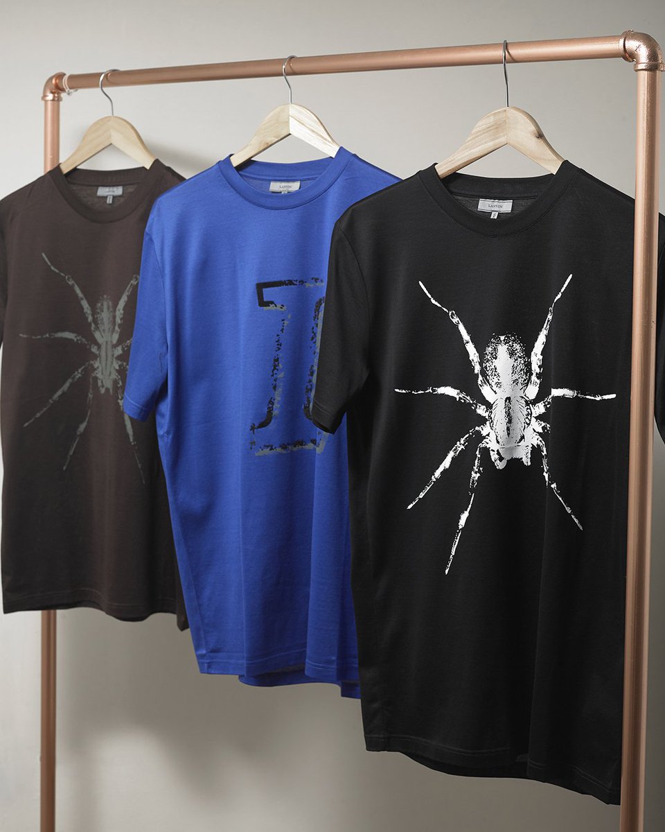 zoofashions's tweet photo. Lanvin Brown Spider T-Shirt, Blue 'L' T-Shirt & Black Spider T-Shirt: https://t.co/5wFrGuZDBS
#lanvin #lanvinparis #lucasossendrijver #lanvinhomme #lanvintshirt #lanvintee #designertshirt #highfashion #stylegram #luxury #fashion #style #menswear #mensfashion #london #zoofashions https://t.co/3IrnOYMGQY