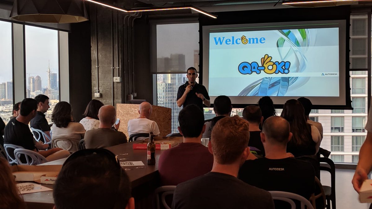 Last Thursday we had the honor to host our first QA-OK! meetup. It was really amazing and inspiring! Thanks for everyone who arrived, and special thanks  to our very own speakers Alex, Dassi, Nofar and Hanna for the interesting lectures! 
See you next time!
