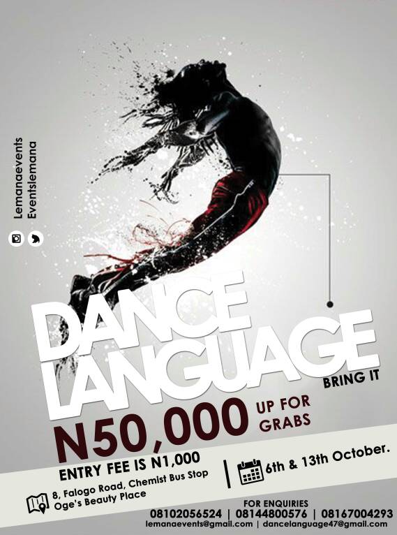 EventsLemana's tweet photo. Stand a chance to win 50,000naira in 2 saturdays #dancenigeria #WorldofDance #lemanaevents #dancelanguage. Kindly retweet to help someone who needs this on your TL
A thread below👇👇 https://t.co/Ek73bTeY7j