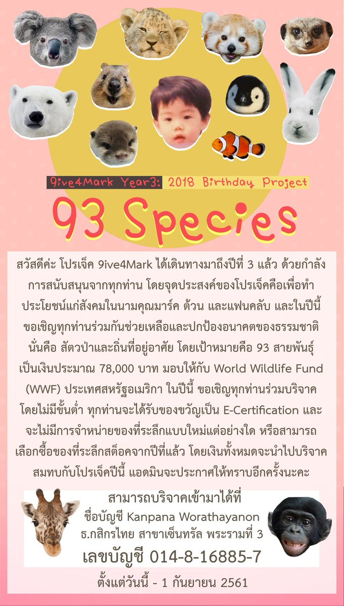 9ive4Mark's tweet photo. [🚨] ยอดล่าสุด 101,664.26 บาท ขอขอบพระคุณทุกท่านนะคะ 😭 เหลืออีก 26 นาที จะทำการปิดรับบริจาคในเวลา 20.00 น.แล้วค่ะ หากต้องการสมทบทุน ตอนนี้ยังสามารถบริจาคเข้ามาได้นะคะ ขอบคุณค่า🙇‍♀️💕 https://t.co/WG7HMqBmEI