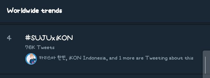 iKON_Global's tweet image. #SUJUxiKON trending at no. 4 Worldwide!
@YG_iKONIC #iKON #아이콘 
#iKON_아시안게임폐막식 
#iKON_AsianGames2018
#ClosingCeremonyAsianGames2018