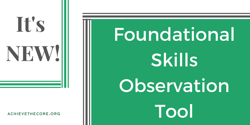 Use this NEW Foundational Skills Observation Tool to build understanding of and experience with teaching four foundational skills: Print Concepts, Phonological Awareness, Phonics and Word Recognition, and Fluency. bit.ly/2NeSUZm  #reading  #elachat