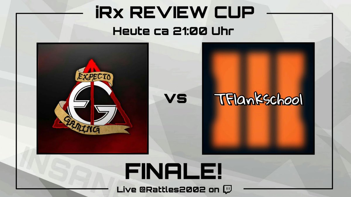 rattles2002's tweet photo. 2 mal #Finale was ein Abend.    

#OblivionGaming Vs. @UXGamingDE 

#ExpectoGaming Vs. #TFlankschool                         
   
https://t.co/dcymn2QWpO   

GO : 18:30 Clock (MESZ)       

My Network @WaSTwitch https://t.co/U7LqEE6JQT