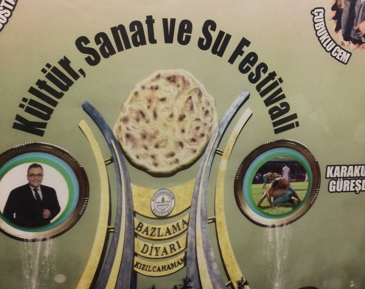 bazlamak istiyorsanız Kızılcahamam Bazlama Diyarı tam size göre...sanırım sosyal medyada hızlı dolaşsın da herkes haberdar olsun diye bu afişi tercih etmişler...yani umarım...