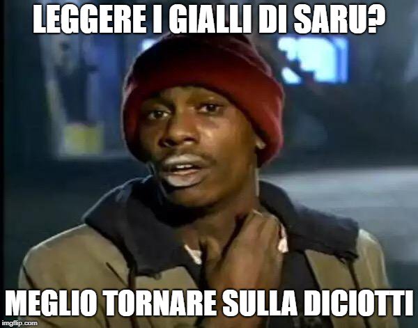 sarusantacroce's tweet photo. Ridiamoci un po' su #leggere #thriller #gialli #suspense #bookworms #indie #selfpublishing #mystery #amawriting https://t.co/cGap8iKKvN