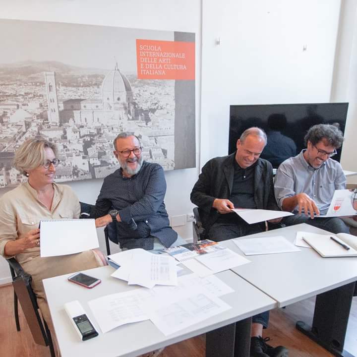 #AEFschoolofArts,  Elisabetta Santanni (Marketing Director), Massimo De Matteis (Administrative Director), and Antonio Vanni (Academic Director) are Ambassadors of Italian Culture and Identity, preparing a presentation on the AEF Integrated Learning Experience for Study Abroad