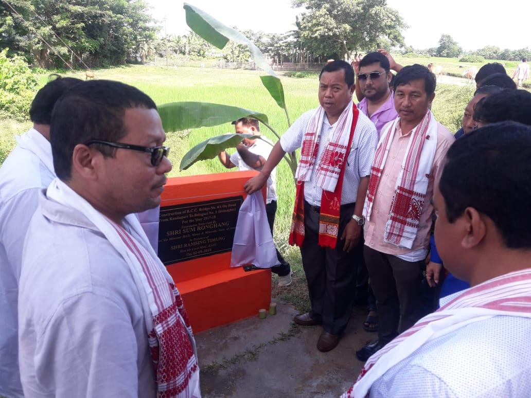 JDP14Feb's tweet photo. 02/09/2018 - Under the prime leadership of our Hon'ble #CM_Assam Shri @sarbanandsonwal today our Hon'ble #Minister_Assam Shri @RonghangSum laid & joined in a series of #Foundation_Stones , the prime demand of which was being of a #RCC_Bridge under the #State_Sector at #Dolonghat https://t.co/g4bLH1RUWC