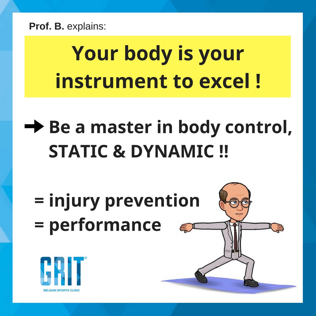 GRIT_sportsclin's tweet photo. Prof. B explains: Your body is your instrument to excel !
#bodycontrol #profB #gritsportsclinic https://t.co/5BFQ5wt7jU