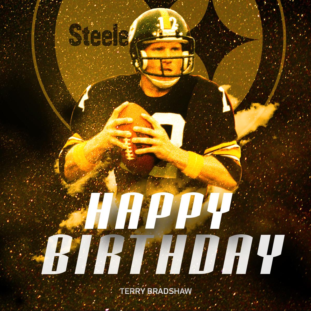 4x champion. legend. QB. 

HAPPY BIRTHDAY, Terry Bradshaw! 