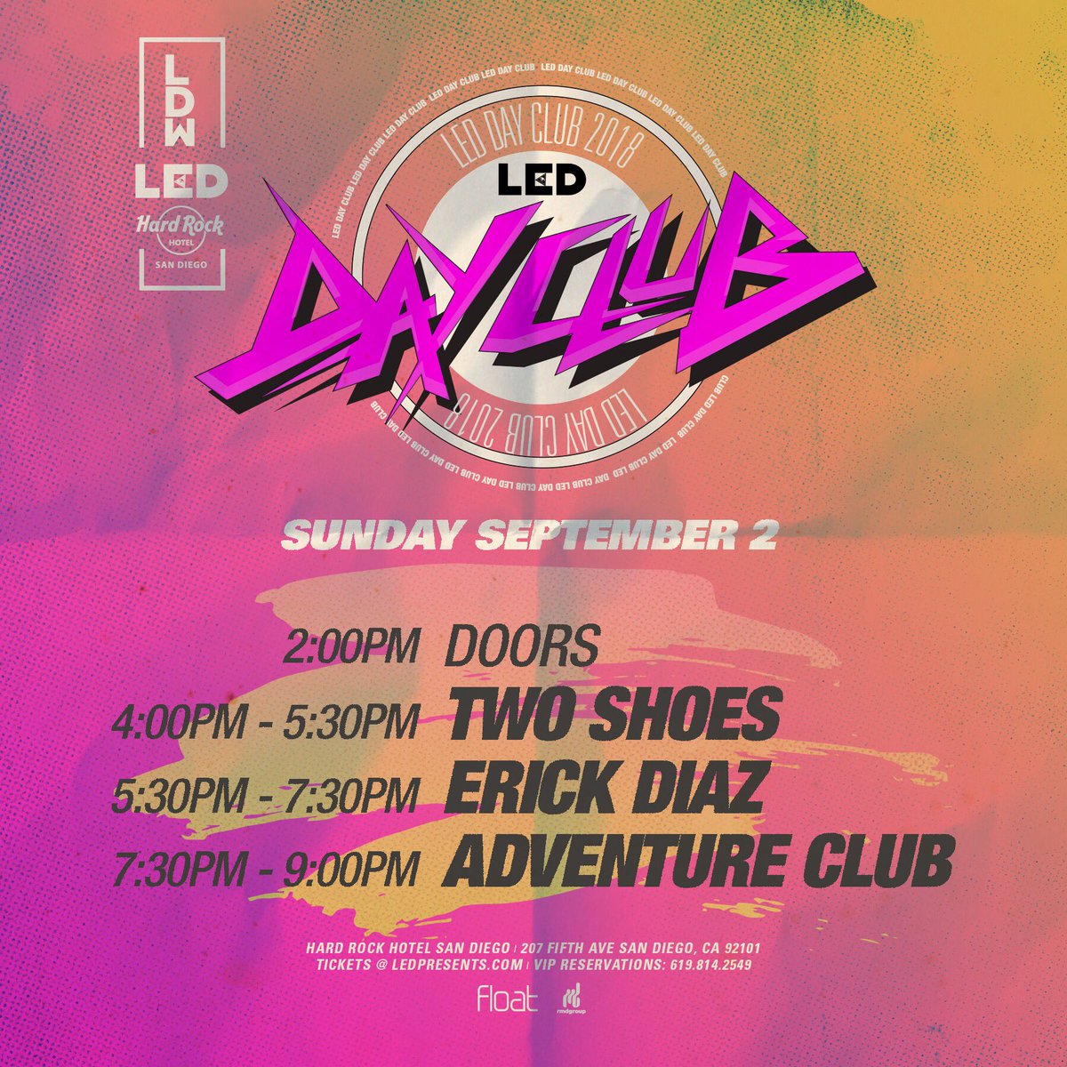 LEDDayClub's tweet image. Last chance at tickets to today’s LDW closing party with @AdventureDub on the @HardRockSD rooftop: eventbrite.com/e/adventure-cl…