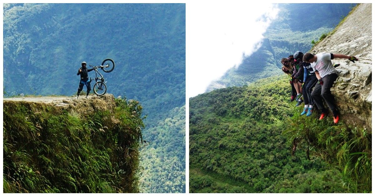Weekend Read from our friends at <a href="/vice/">VICE</a>: "I Biked the Most Dangerous Road in the World" pure.fyi/2PlM2GM