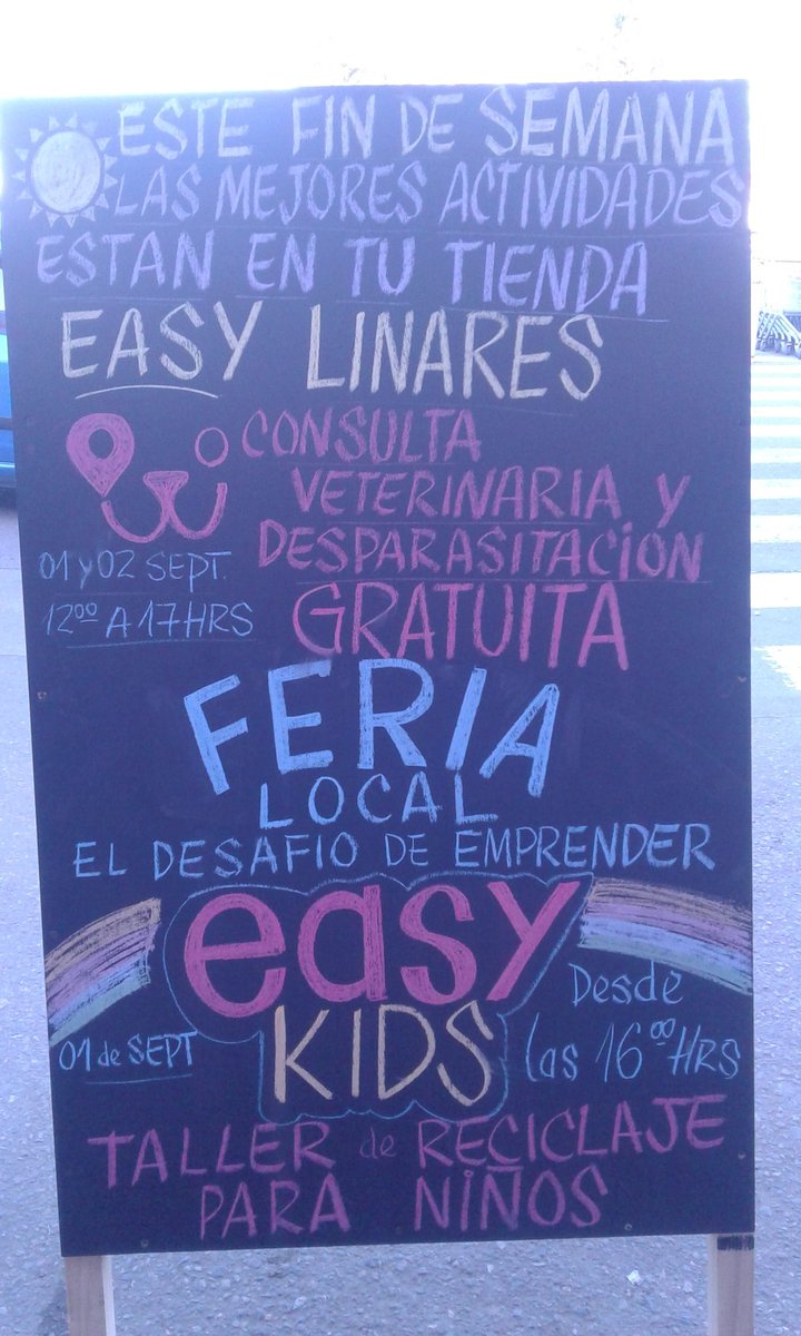 puntolinares's tweet photo. #Linares

Durante este fin de semana en dependencias de Tiendas Easy se realizara feria de emprendedores, un enlace entre la tienda y Fundación Levantemos Chile. https://t.co/0ZGwdPD7ll